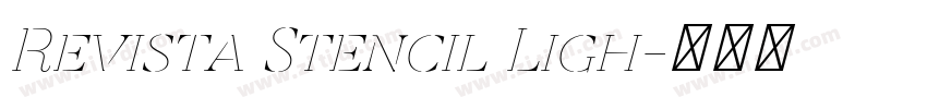 Revista Stencil Ligh字体转换 Revista Stencil Ligh字体转换